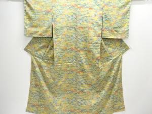 未使用品　樹木模様小紋着物